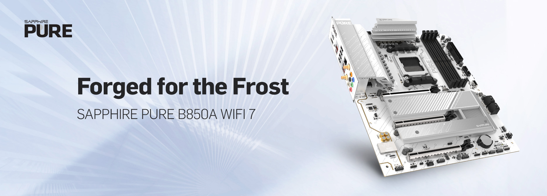 SAPPHIRE PURE B850A WIFI 7 MOTHERBOARD