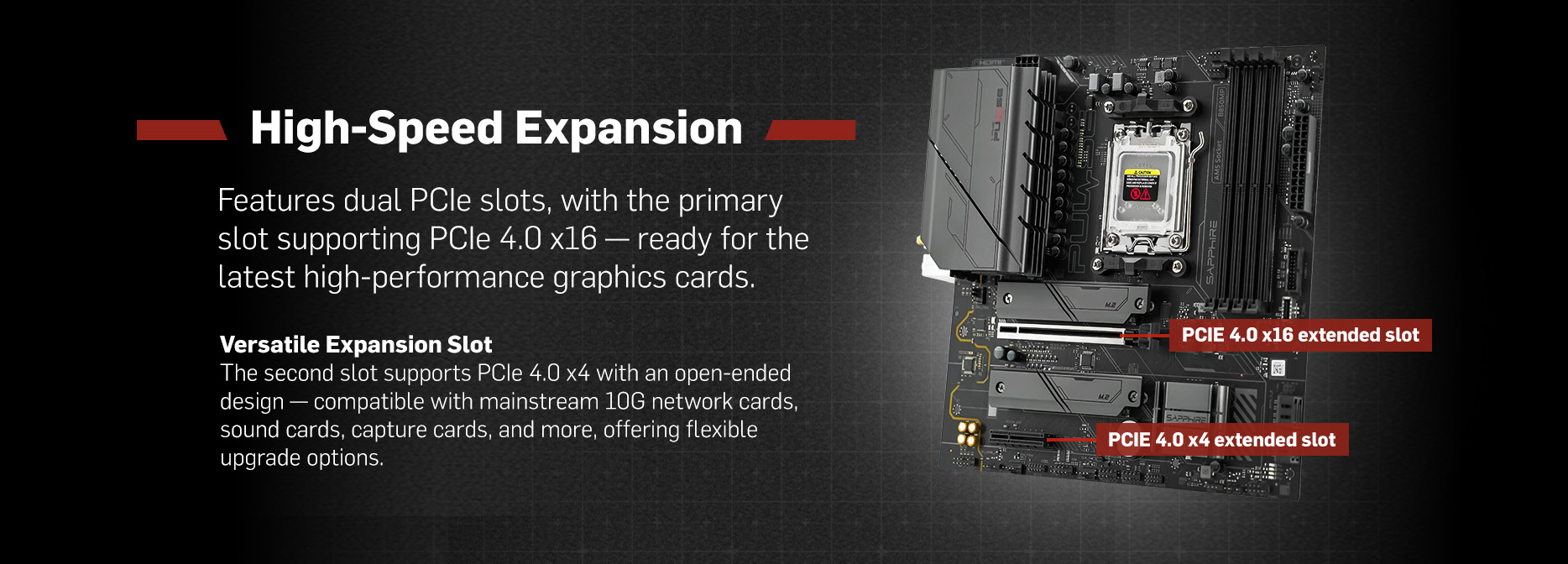 SAPPHIRE PULSE B850M WIFI MOTHERBOARD
