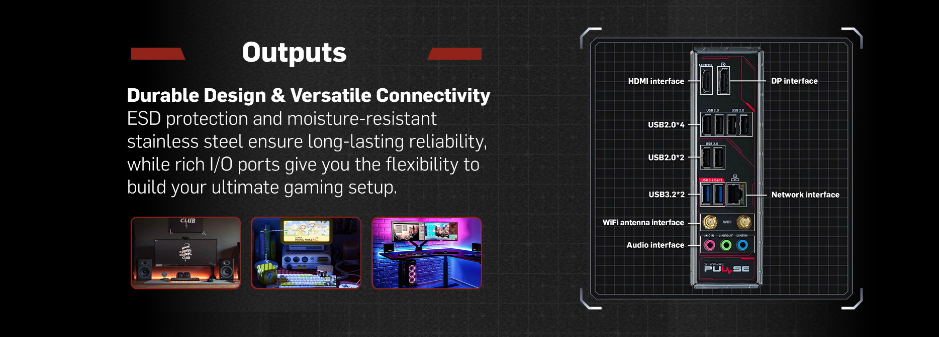 SAPPHIRE PULSE B850M WIFI MOTHERBOARD
