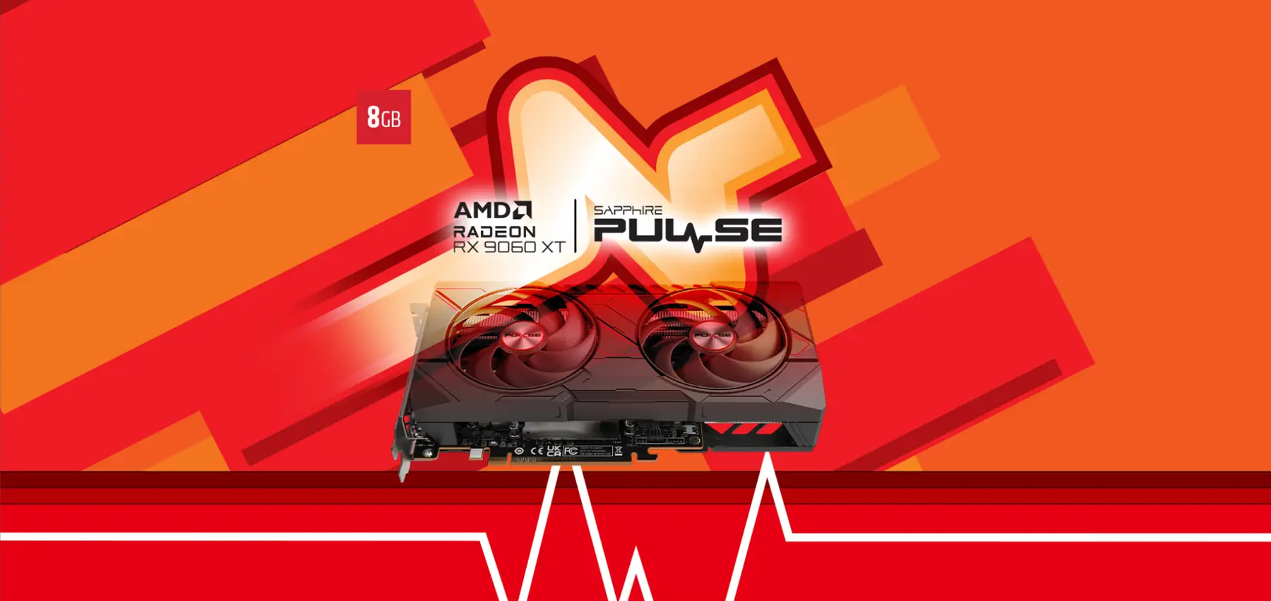 SAPPHIRE PULSE AMD Radeon™ RX 9060 XT OC 8GB Graphics Card