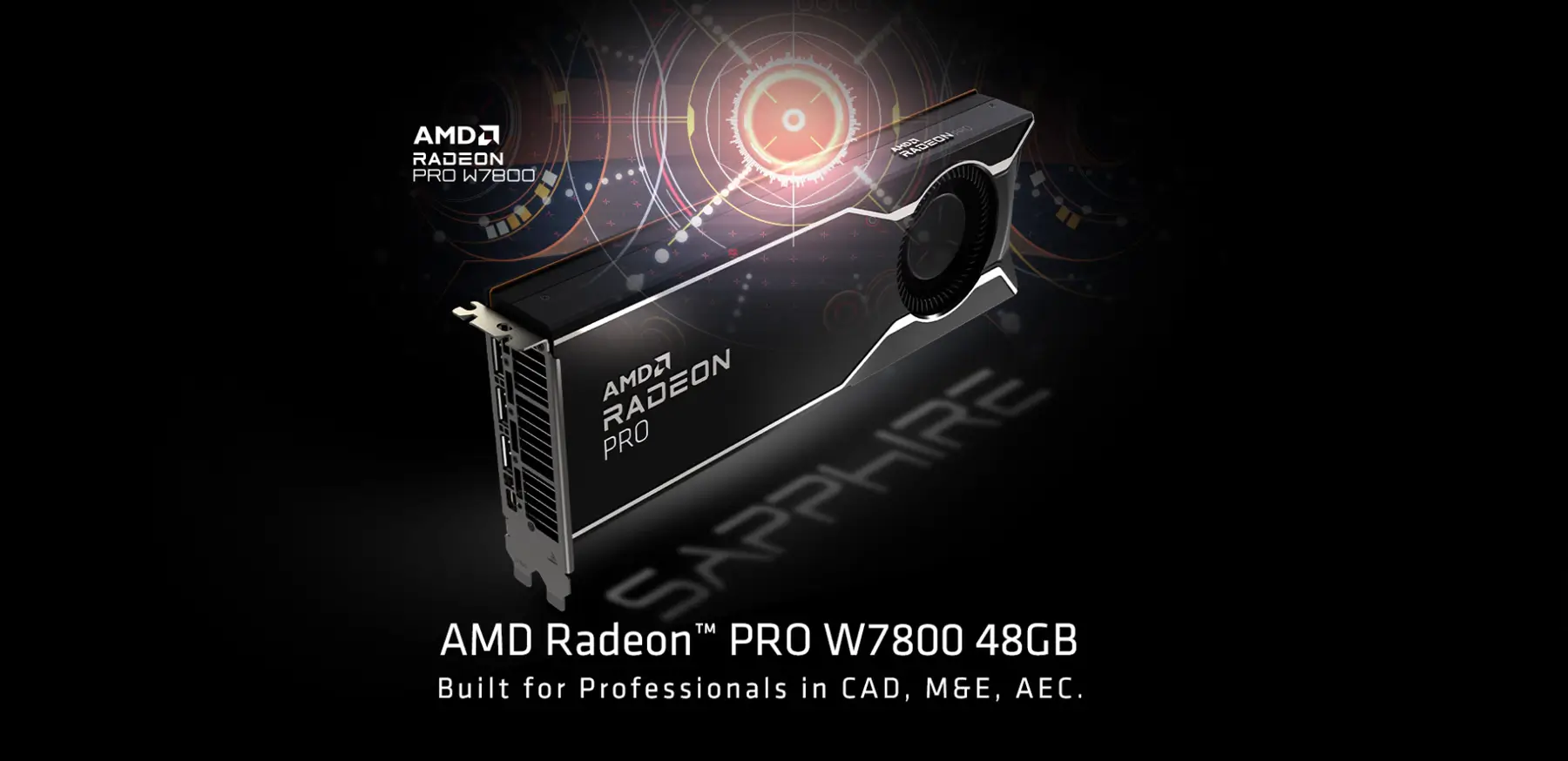 SAPPHIRE AMD RADEON PRO W7800 48GB Graphics Card