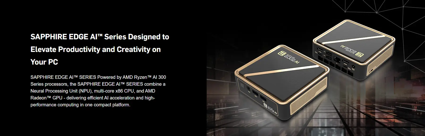 SAPPHIRE EDGE AI™ Mini PC