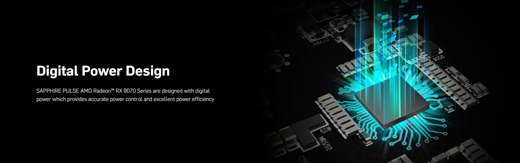 SAPPHIRE PULSE AMD Radeon™ RX 9070 XT 16GB Graphics Card